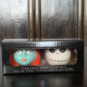 Nightmare Before Christmas Jack Skellington & Sally Ceramic Mini Cup Set